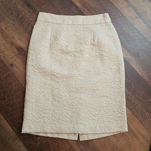 Banana Republic Gold Pattern Skirt